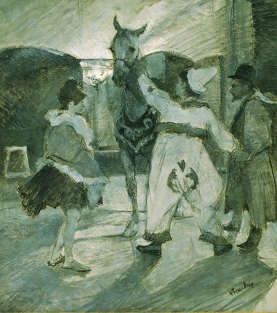 In the Wings at the Circus by Henri de Toulouse Lautrec